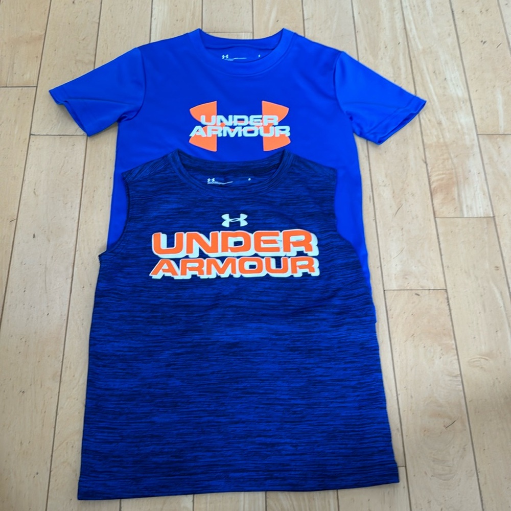Under Armour boys short sleeve shirt bundle size 5